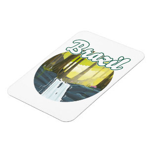 Magnet Flexible logo de la forêt tropicale du Brésil