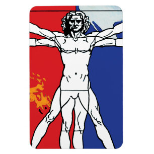 Magnet Flexible Logo de patchs de mission de Skylab 2 Vitruvian Ma