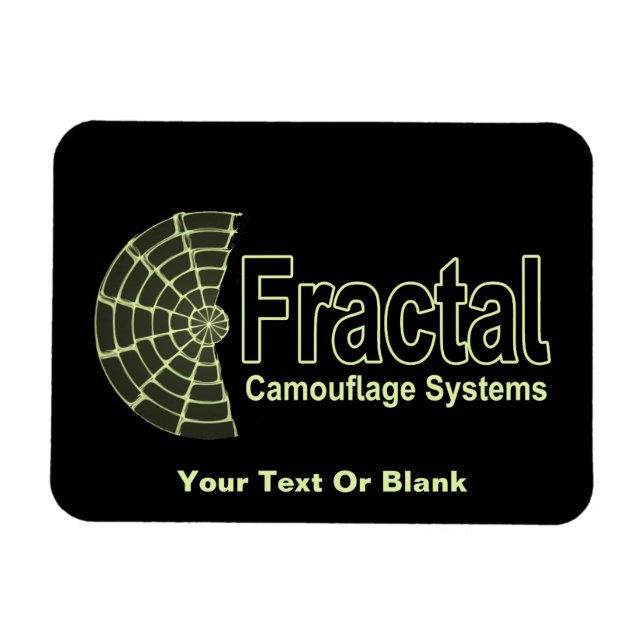 Magnet Flexible Logo des systèmes de camouflage fractal (Horizontal)