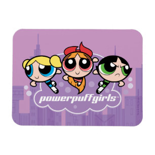 Magnet Flexible Logo du groupe Powerpuff Girls