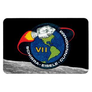 Magnet Flexible Logo du patch de mission NASA Apollo 7