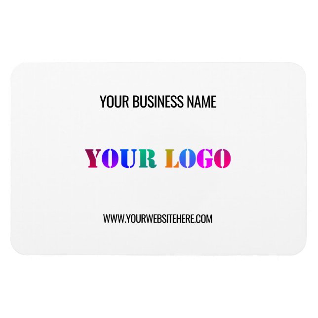 Magnet Flexible Logo personnalisé et Modèle d'aimants promotionnel (Horizontal)