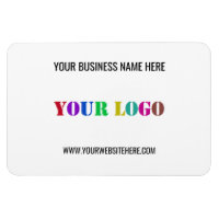 Logo Personnalisé Nom Site Web Promotionnel Aimant