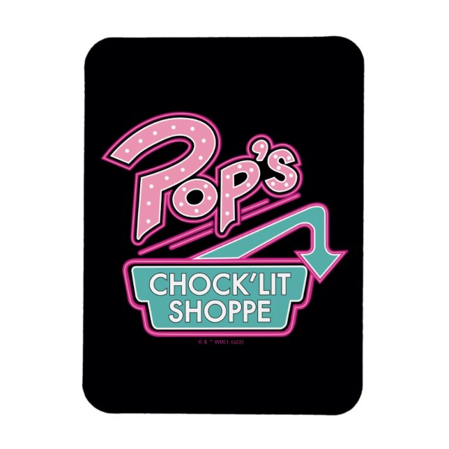Magnet Flexible Logo rose du magasin Chock'Lit de Pop (Vertical)