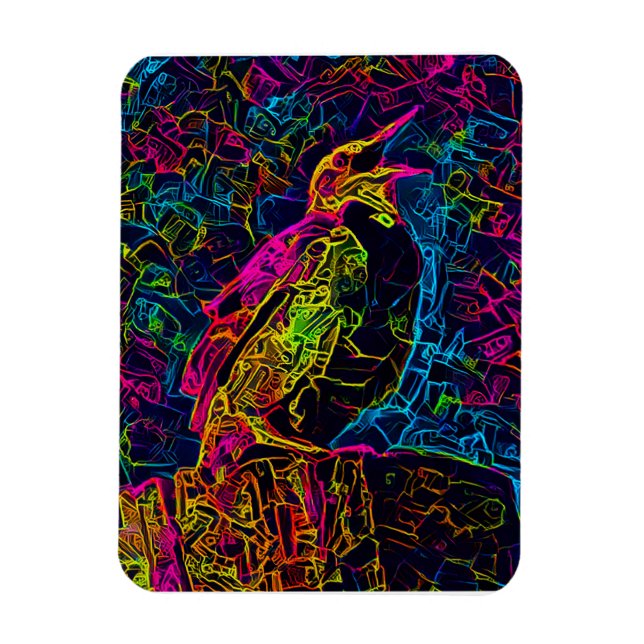 Magnet Flexible L'oiseau solitaire 3 (Vertical)