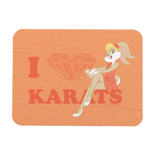 Magnet Flexible Lola Bunny I Heart Karats (Horizontal)