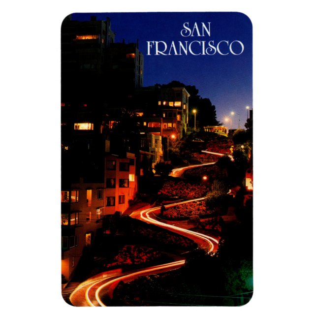 Magnet Flexible Lombard Street San Francisco (Vertical)