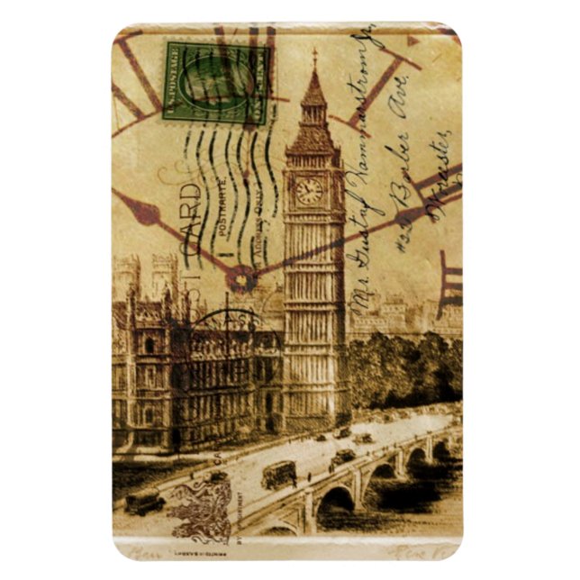 Magnet Flexible London Tower Pont clocktower big ben (Vertical)