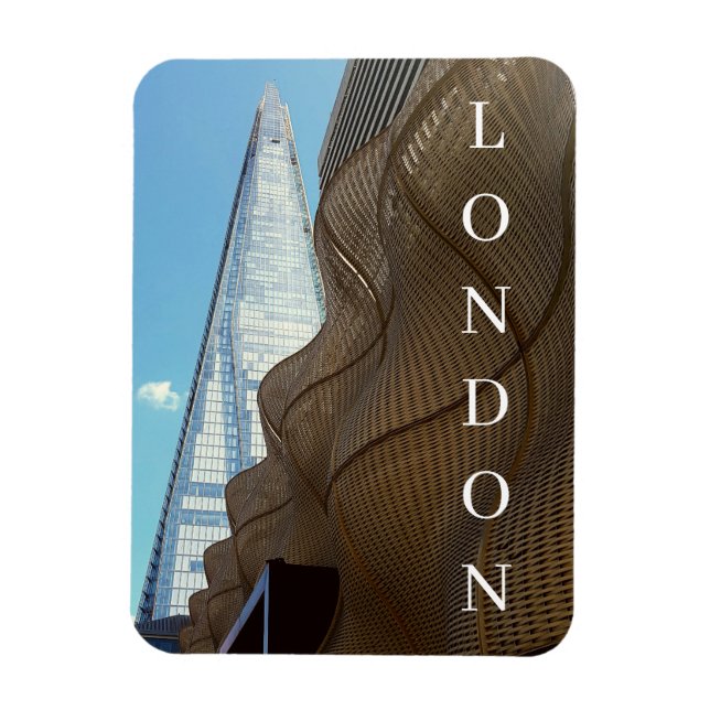 Magnet Flexible Londres, Shard vue frigo aimant (Vertical)