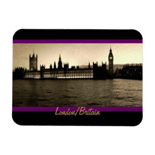 Magnet Flexible Londres, Westminster Vintage + Big Ben Horloge /An
