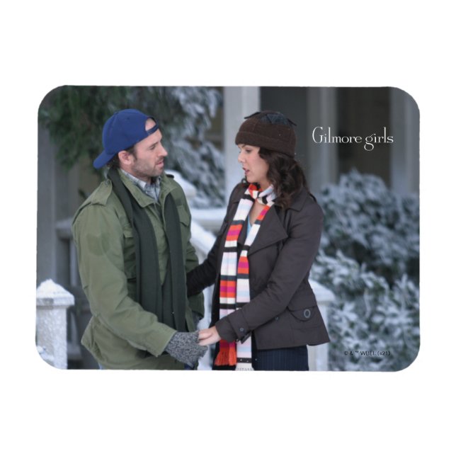 Magnet Flexible Lorelai & Luke Holding Hands in the Snow (Horizontal)