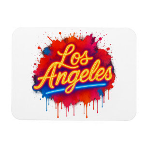 Magnet Flexible Los Angeles Neon Street Art Splash