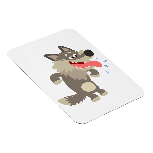Magnet flexible Loup Cartoon très célèbre (Côté Droit)