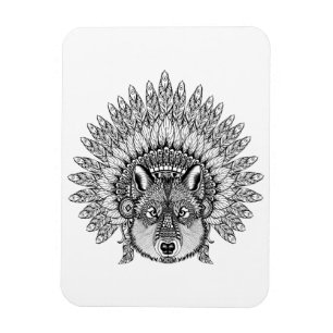 Magnet Flexible Loup inspiré dans le capot fait varier le pas de