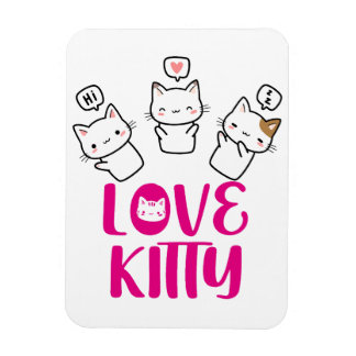 Magnet Flexible LOVE KITTY -It's too cute-