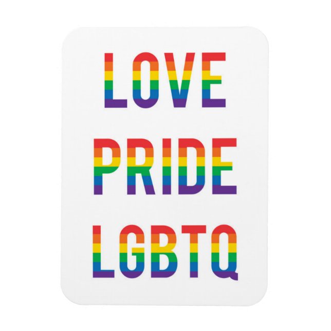 Magnet Flexible Love Pride LGBTQ (Vertical)