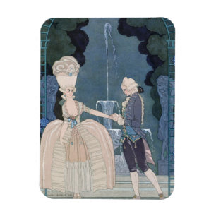 Magnet Flexible Love under the Fountain, illustration pour 'Fetes 