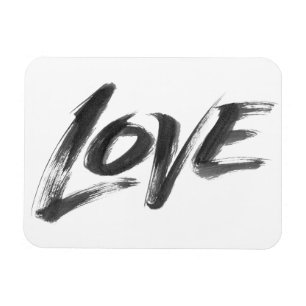 Magnet Flexible LOVE Zen Brush Valentine Calligraphie