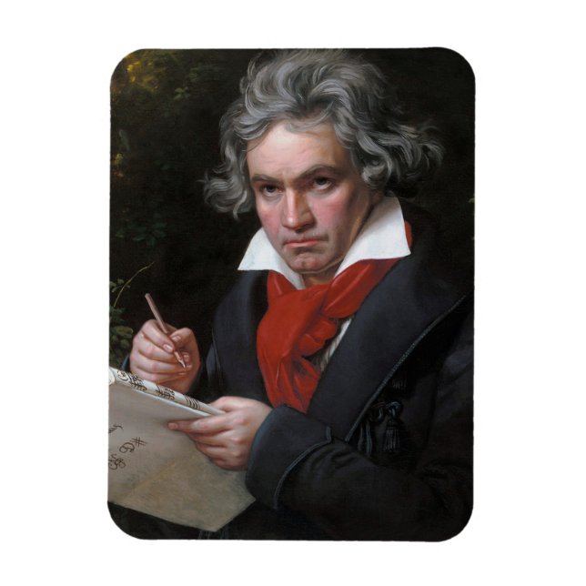 Magnet Flexible Ludwig Beethoven Compositeur de Musique Classique  (Vertical)