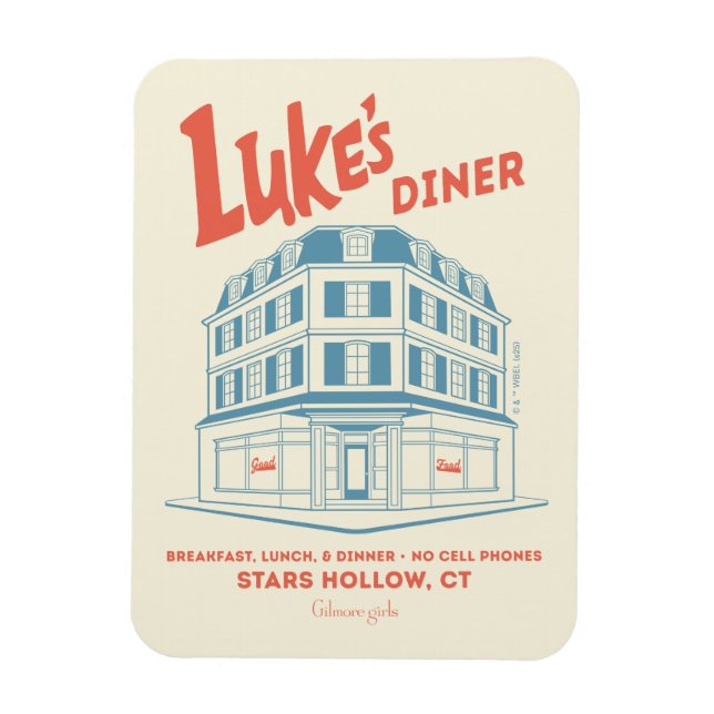 Magnet Flexible Luke’s Diner Stars Hollow Design (Vertical)