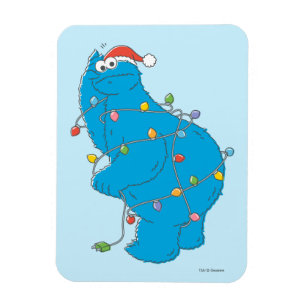Magnet Flexible Lumières de Noël de Cookie Monster Vintage