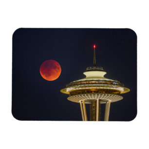 Magnet Flexible Lune de sang   Aiguille spatiale de Seattle
