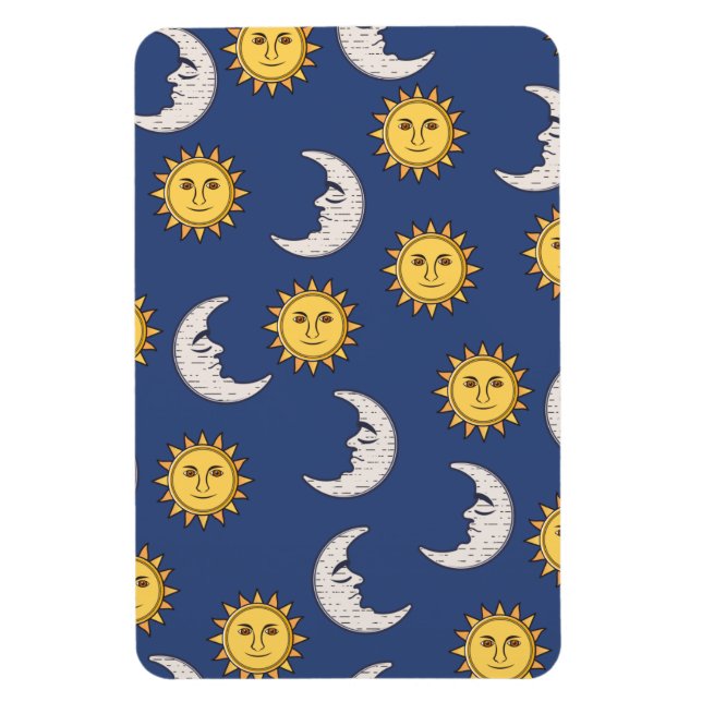 Magnet Flexible Lune et Soleil (Vertical)