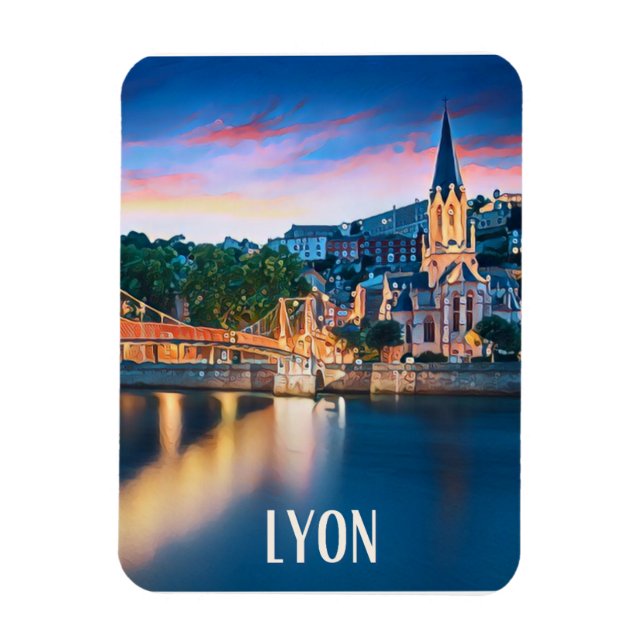 Magnet Flexible Lyon Photo Vintage (Vertical)