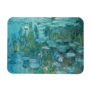 Magnet Flexible Lys à eau, Peinture à l'huile d'art, Claude Monet