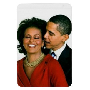 MAGNET FLEXIBLE M. ET MME OBAMA