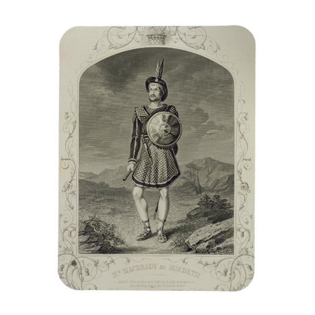 Magnet Flexible M. Macready en tant que Macbeth, Acte I Scène 3, d (Vertical)