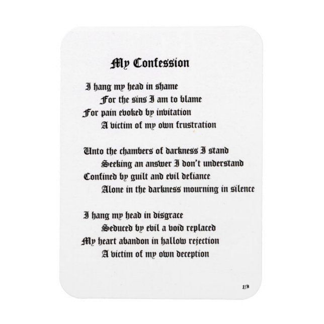 Magnet Flexible Ma confession (Vertical)