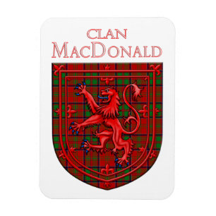 Magnet Flexible MacDonald de Glencoe Tartan Scottish Plaid