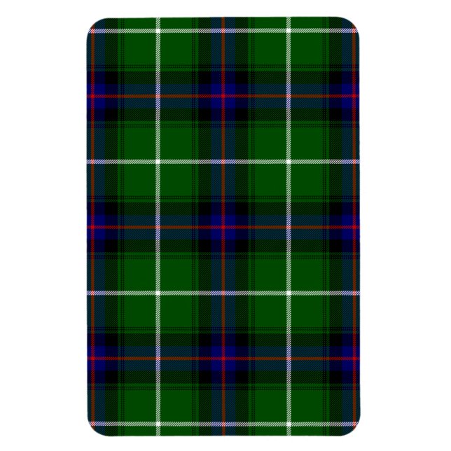 Magnet Flexible MacDonald tartan bleu vert plaid (Vertical)