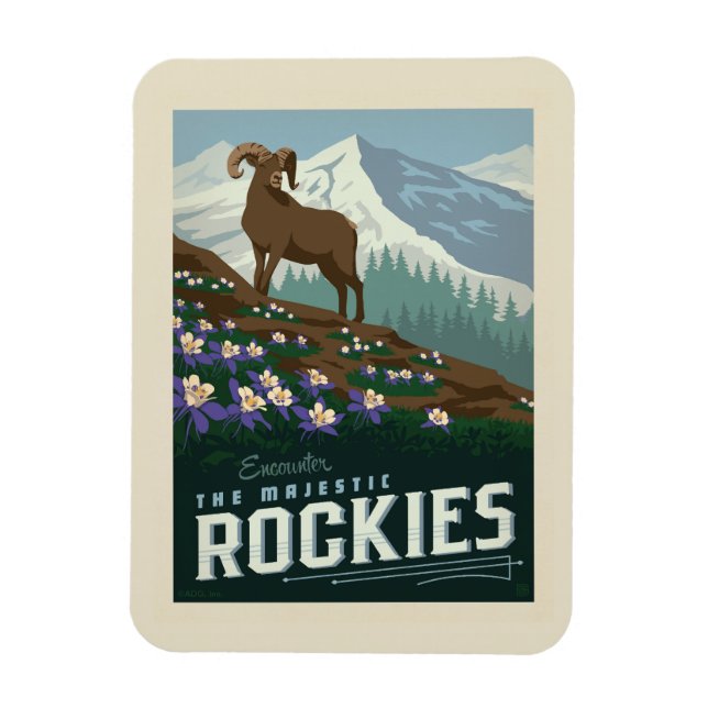 Magnet Flexible Macy's Flower Show|Rockies (Vertical)