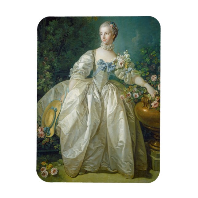 Magnet Flexible Madame Bergeret, c. 1766 (huile sur toile) (Vertical)
