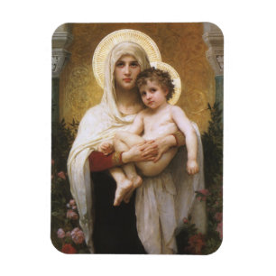 Magnet Flexible Madone des Roses de Bouguereau