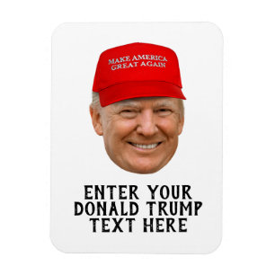 MAGNET FLEXIBLE MAGA DONALD TRUMP PERSONNALISÉ