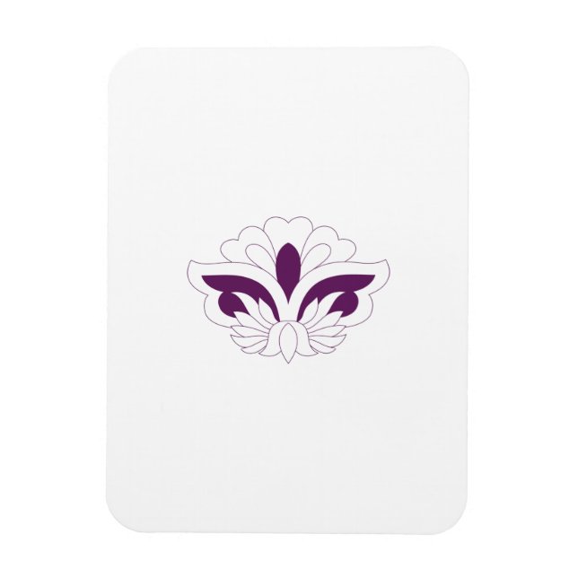 Magnet Flexible Magenta rouge décoratif (Vertical)