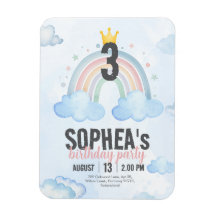 Magical Rainbow Birthday Invitation