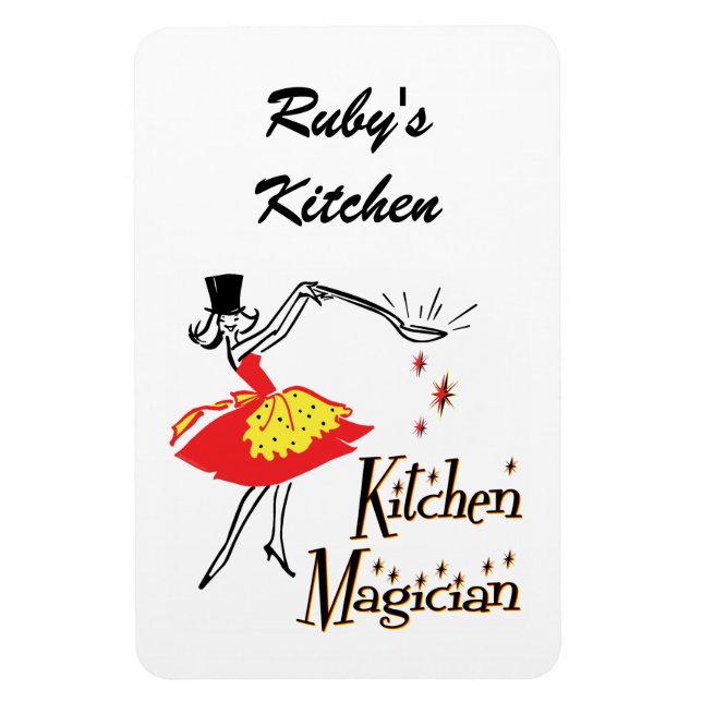 Magnet Flexible Magicien de cuisine Rétro Aimant de réfrigérateur  (Vertical)