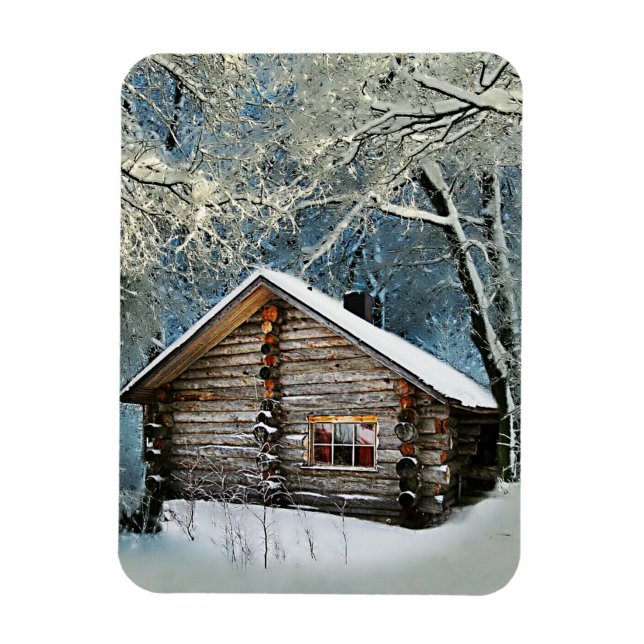Magnet Flexible Magie hivernale Rustique Cabine de billes (Vertical)