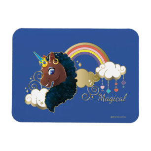 Magnet Flexible Magique Unicorn Arc en ciel et nuages Design