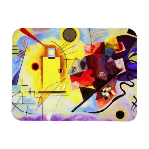 Magnet Flexible Magnat bleu jaune Kandinsky