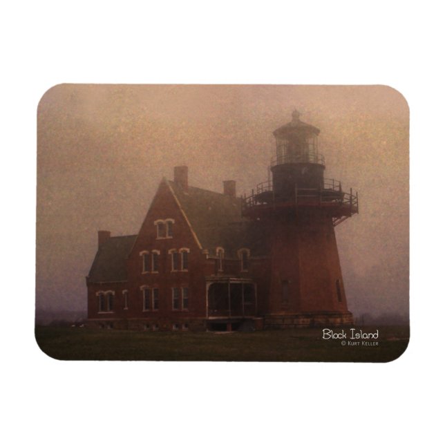 Magnet Flexible Magnat photo de la maison lumineuse Block Island (Horizontal)