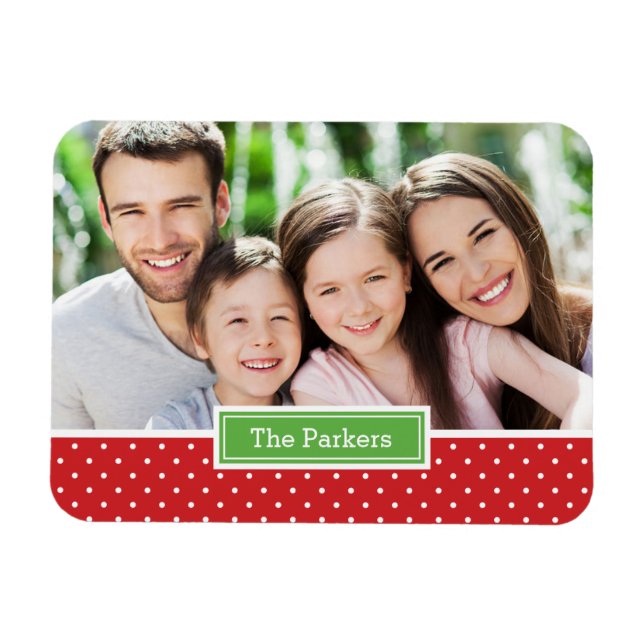 Magnet Flexible Magnat photo de Polkadot Holiday (Horizontal)