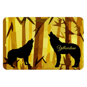 Magnet Flexible Magnet-Wolf de Yellowstone
