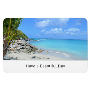 Magnet Flexible Magnifique plage tropicale turquoise