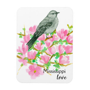 Magnet Flexible Magnolia Mississippi Love Mockingbird