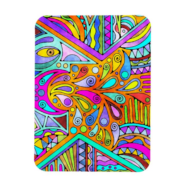 Magnet Flexible Main Tirée Par EDDArt - Blah Blah Blah 1 (Vertical)